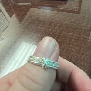 Kendra Scott Silver Tia Ring in white sapphire